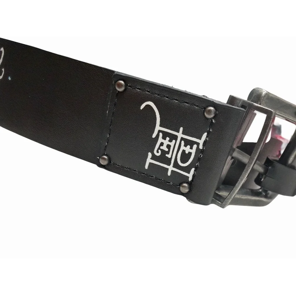 Ed Hardy Mens Skull Fish Reversible Belt Size 32 NWT